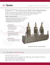 EQUITY Continuous Slot Die Applicator - 1