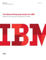 The Rational Rhapsody family from IBM (Brochure-USEN) - 1