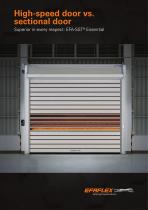 High-speed door vs.  sectional door-1
