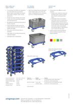 Cross stackable Transport Dolly 600x400 mm-2