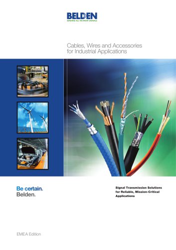 Cables, Wires and Accessories for Industrial Applications