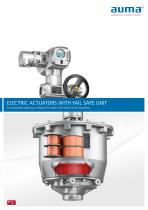 Electric actuators with fail safe unit - 1