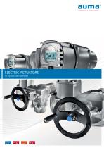 Electric actuators for industrial valve automation