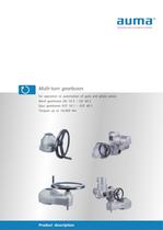 Multi-turn gearboxes GK 10.2 - 40.2, GST 10.1 - 40.1-1