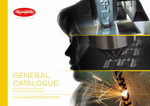 GENERAL CATALOGUE Machines and systems for industrial marking