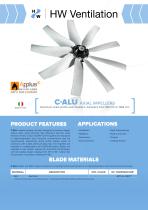 C-ALU high temperature aluminum axial fan - 1