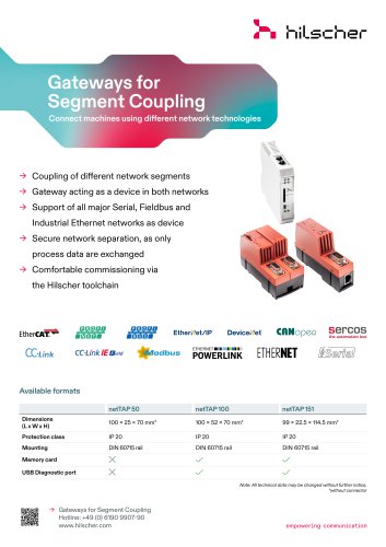 Gateways for   Segment Coupling