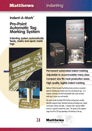 ProPoint™ Tag Marking System