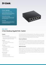 Switch D-Link 5 Ports 10/100/1000Mbps DGS-1005P (4 POE)