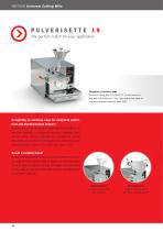 Cutting Mills - Knife Mills - PULVERISETTE 15 - PULVERISETTE 19 - PULVERISETTE 25 - PULVERISETTE 25/19 - 12
