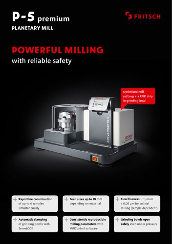 P-5 premium Planetary Mill - Model Card