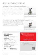 Sieve Shakers ANALYSETTE 3 Pro / ANALYSETTE 3 Spartan / ANALYSETTE 18 - 2