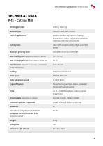 Technical specifications P-15-3