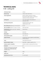 Technical specifications P-29-3
