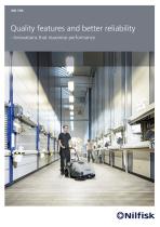 Walk-behind sweeper - SW750 - Nilfisk - battery-powered / indoor / outdoor