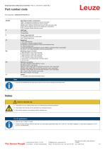 Technical data sheet Single light beam safety device transmitter-5