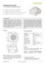 Datasheet Filter Cap SF1 for Humidity Sensors SHT1x - 1