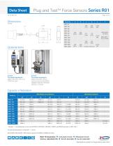 Plug and TestTM Force Sensors Series R01 - 2