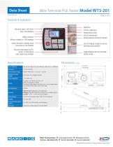 Wire Terminal Pull Tester Model WT3-201 - 2