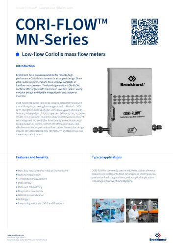 CORI-FLOW MN-Series Coriolis Flow Meters