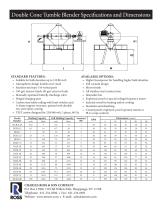 Double Cone Tumble Blender Specifi cations and Dimensions-1