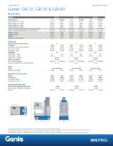 Vertical Mast Lifts - Genie® GR-12, GR-15 & GR-20-1
