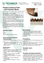 Pleated Cardboard Filter – with Polyester Media - 1