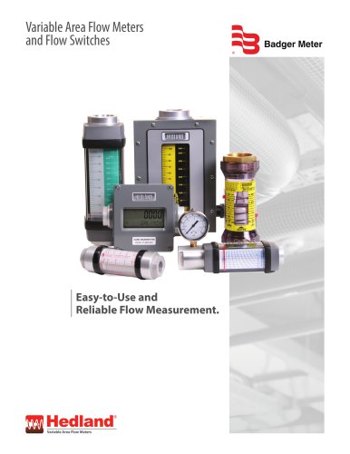 Variable Area Flow Meters and Flow Switches