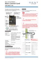 Data and Installation Main Control Card-1