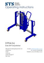 Drum Lifter - DTP04-R500-1250 - Instruction Manual (Manual drum lifter DTP04-R500-1250)