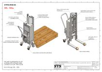 Drum Lifter - DTP06-R500-SS - Technical Drawings (Manual drum lifter DTP06-R500-SS)
