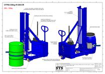 Drum Lifter- DTP08-350kg-R1260-DR - Technical Drawings (Manual Drum Lifter DTP08-350kg-R1260-DR)-1