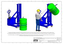 Drum Lifter- DTP08-350kg-R1260-DR - Technical Drawings (Manual Drum Lifter DTP08-350kg-R1260-DR)-4