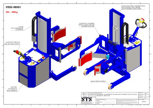 Drum Tipper - STE01-RRH01 - Technical Drawings (Drum tipping station STE05-RRH01)