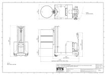 Motorized drum lifter - DTP08 Series - Technical Drawings (Motorized drum lifter DTP08 Series)-2