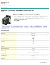 SCX10, SCX10 Universal Stepping Motor Controller (Single Axis) $327.25-1