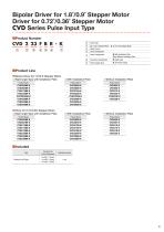 2-phase/5-phase Stepper Motors with Driver CVD Series - 9