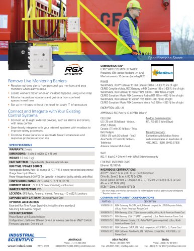 RGX™ Gateway - Spec Sheet