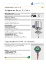 TFP-47, -57, -67, -167 Temperature Sensor Tri-Clamp - 1