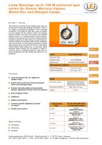 Lamp Housings up to 100 W universal type series for Xenon - 1