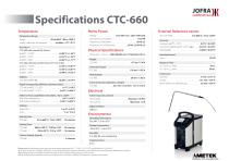 CTC 155/350/652/660 Series Temperature Calibrator Datasheet-11