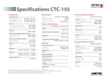 CTC 155/350/652/660 Series Temperature Calibrator Datasheet-8