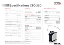 CTC 155/350/652/660 Series Temperature Calibrator Datasheet-9