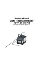 DTI-1000 Temperature Indicator Reference Manual-2