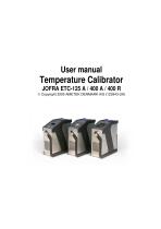 ETC Temperature Calibrator User Manual-7