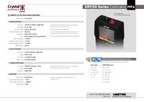HPC50 Series Pressure Calibrator Datasheet MPa-3