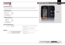 HPC50 Series Pressure Calibrator Datasheet MPa-4