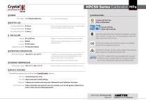 HPC50 Series Pressure Calibrator Datasheet MPa-5