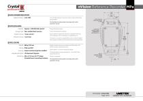 nVision Reference Recorder MPa Datasheet-7