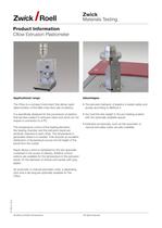 Cflow Extrusion Plastometers - ZwickRoell GmbH & Co. KG - PDF Catalogs ...